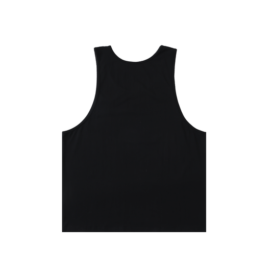 OVERSIZED! Black Chest Day Vest | Unisex Loose Gym Vest