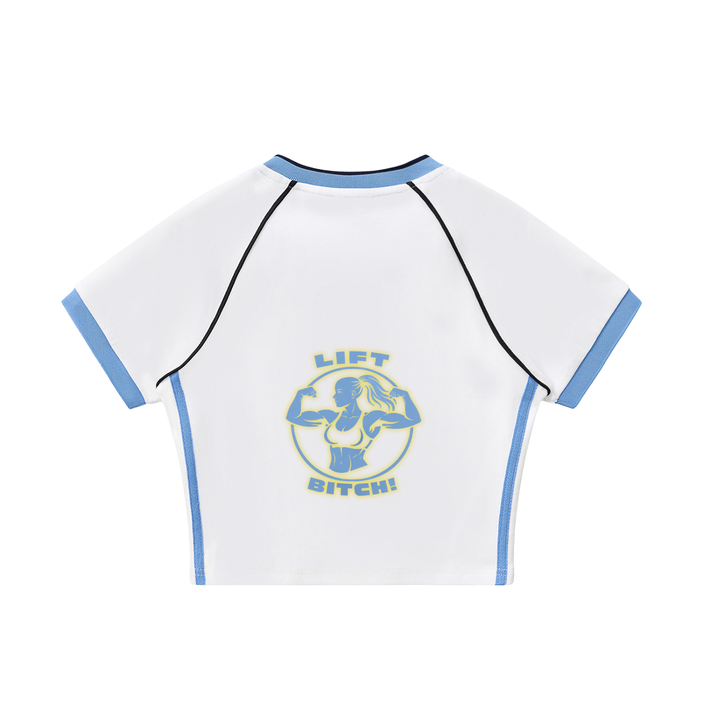 Lift Retro V-Neck Crop T shirt