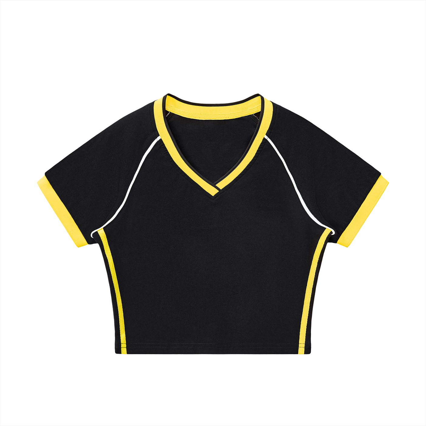 Lift Retro V-Neck Crop T shirt