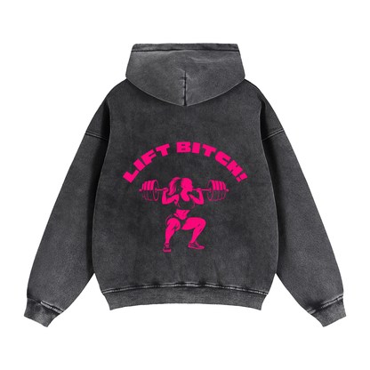 The Vintage Zip OVERSIZED  Hoodie