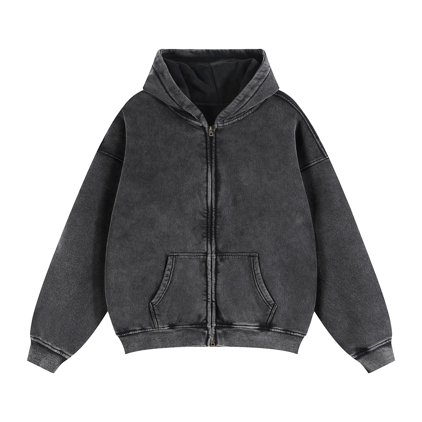 The Vintage Zip OVERSIZED  Hoodie