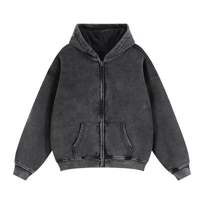 The Vintage Zip OVERSIZED  Hoodie