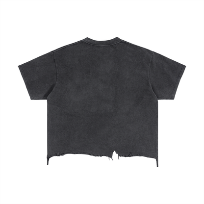 GYM IS LIFE Vintage Crop T-Shirt