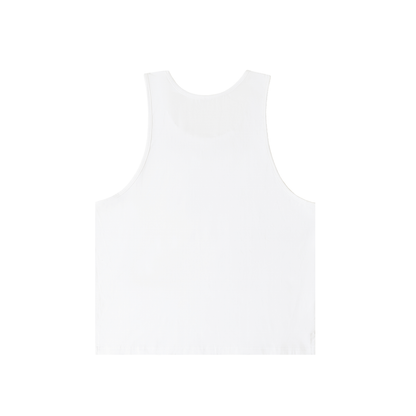 OVERSIZED! White Chest Day Vest | Unisex Loose Gym Vest