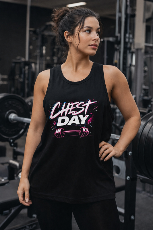 Chest Day Vest | Unisex Loose Gym Vest