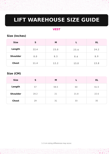 SLIM FIT Chest Day Vest