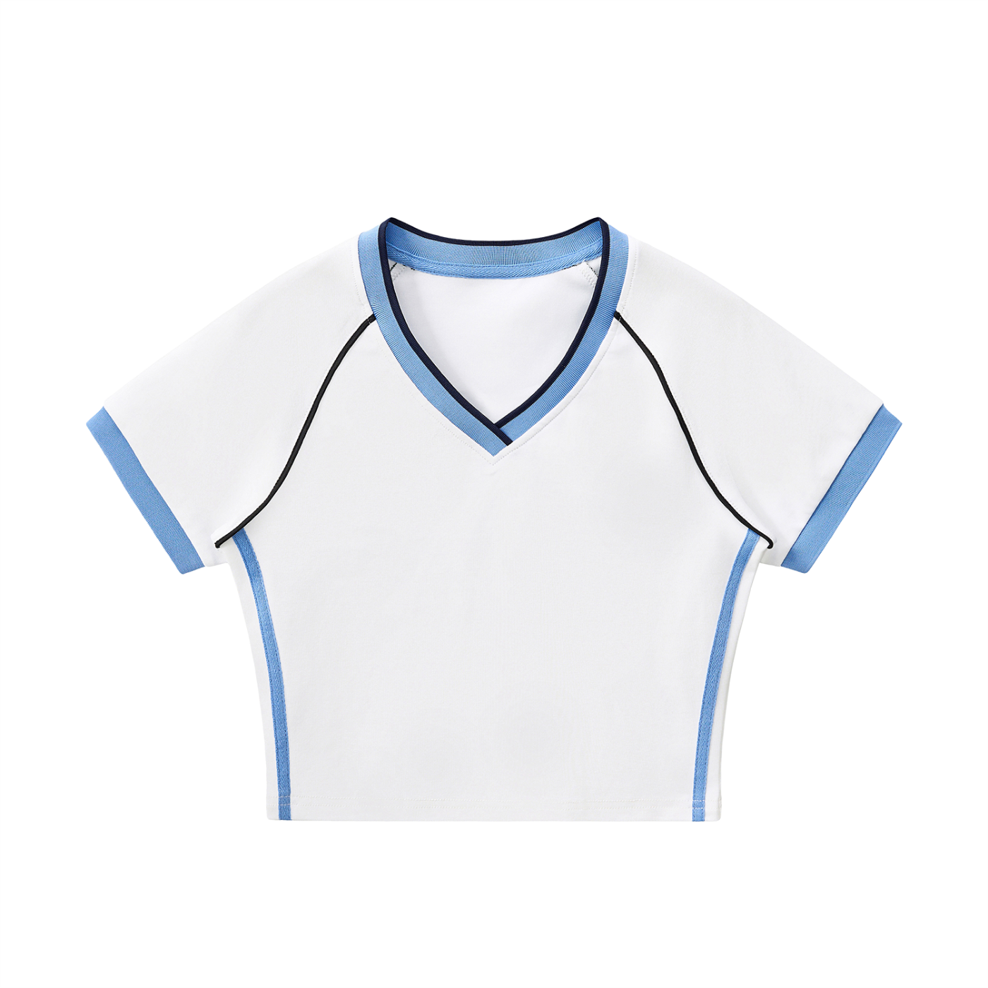 Lift Retro V-Neck Crop T shirt