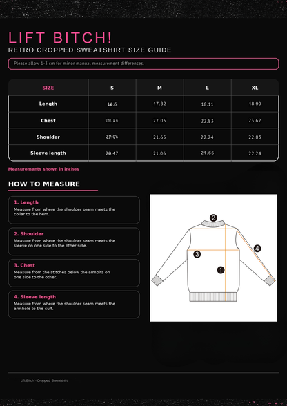 RETRO Lift Warehouse Inc. Cropped Sweatshirt